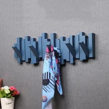 

Actionclub Free Punch Nail Coat Rack Hook Creative Coat Hook Clothes Storage Wall Rack Wall Shelves