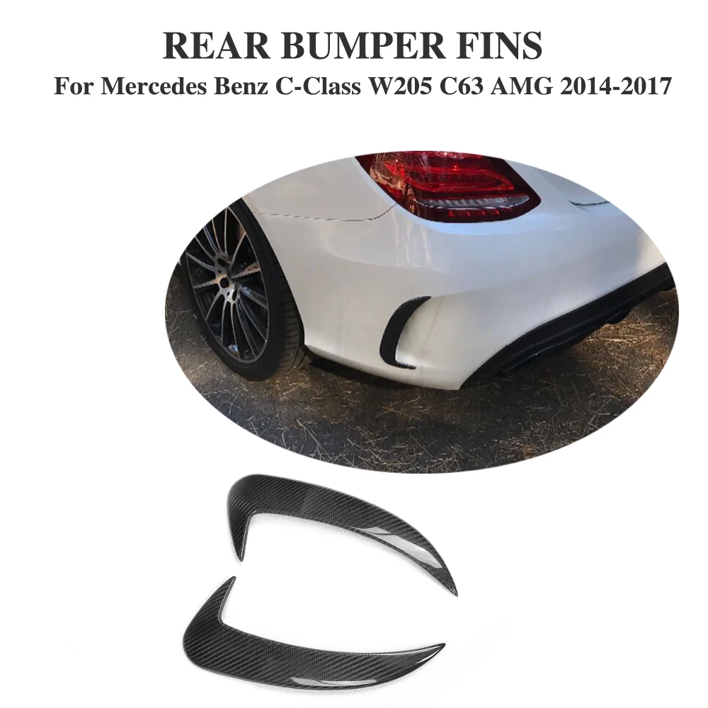 Задние плавники разветвители формовочные из углеродного волокна для Mercedes Benz C Class