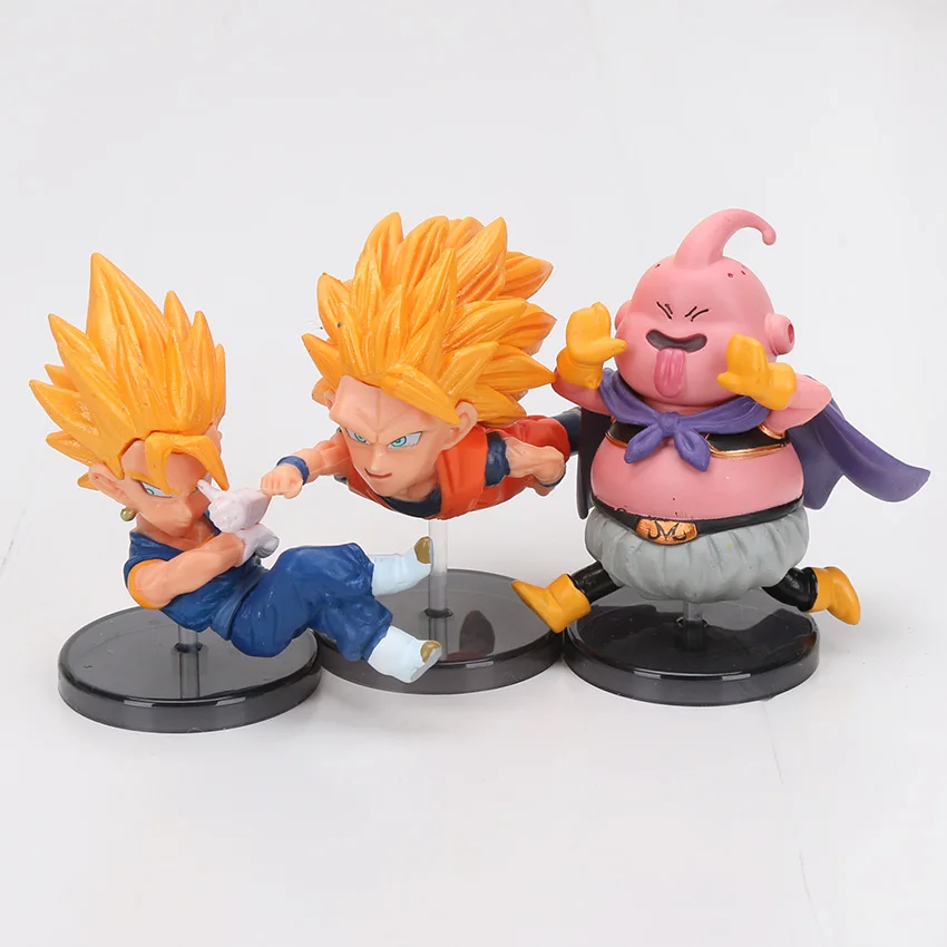 30 шт. коробка WCF битва Saiyans набор фигурок Gohan Goku Vegeta Broly Majin Boo модель куклы Dragon Ball Z коллекционная фигурка игрушка