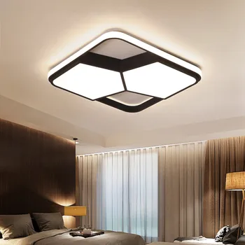

Creative personality Modern minimalist LED ceiling lamp acrylic iron lamp geometry style living room bedroom dining room lamps