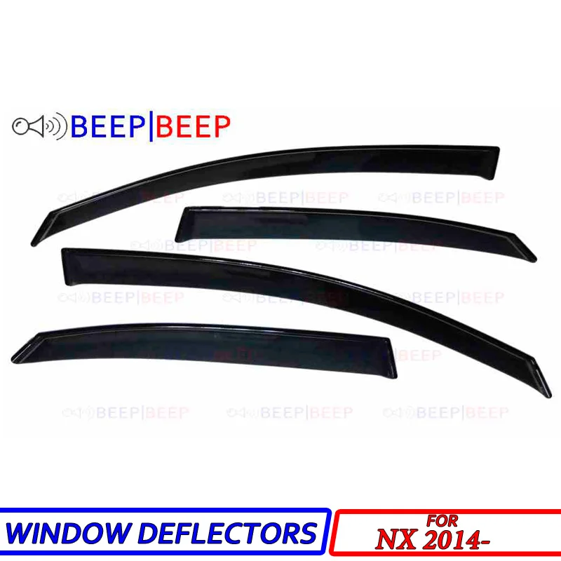 

For Lexus NX 2014- car window deflectors wind deflector sun guard rain wind vent visor cover trim car styling accessories