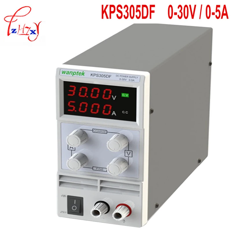 

KPS305DF 0-30V / 0-5A 110V-230V 0.1V / 0.001A EU LED Digital Adjustable DC switch Power supply mA display