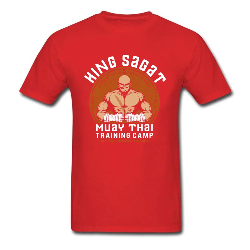 Muay Thai Camp Printing April FOOL DAY Pure Cotton O Neck Mens Tops & Tees Personalized Tee-Shirts Coupons Short Sleeve Tshirts Muay Thai Camp red