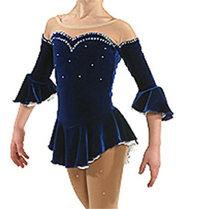 2016 Competition Figure Ice Skating Dresses For Women With Spandex