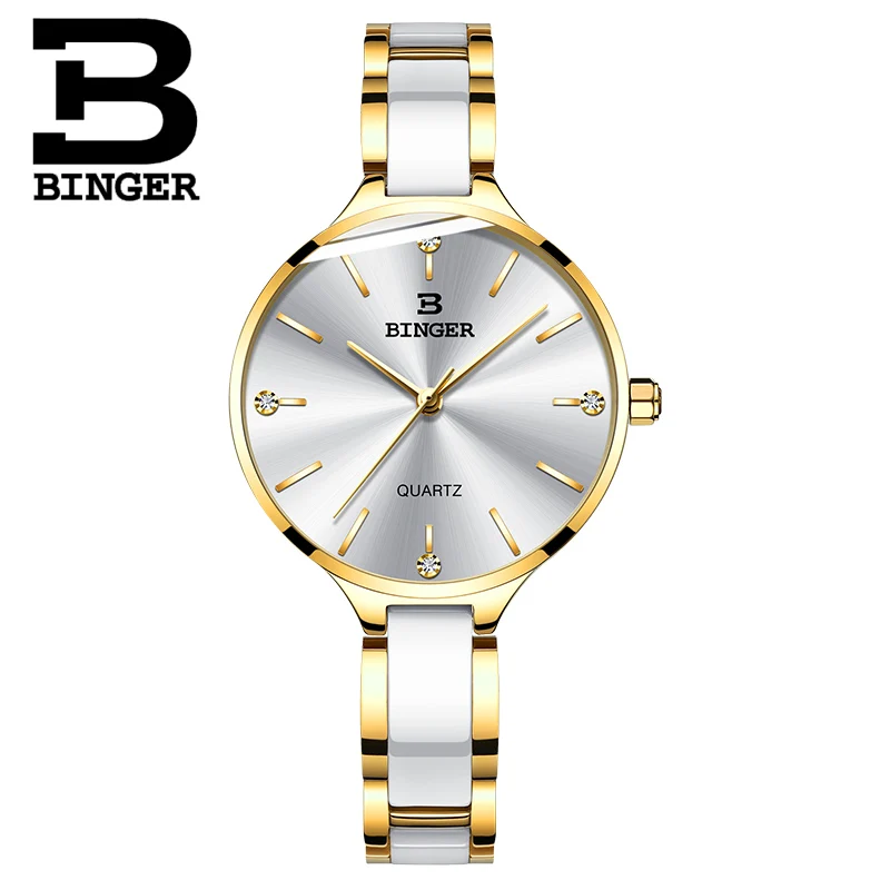 Switzerland BINGER Luxury Women Watch Brand Crystal Fashion Bracelet Watches Ladies Women wrist Watches Relogio Feminino B-1185