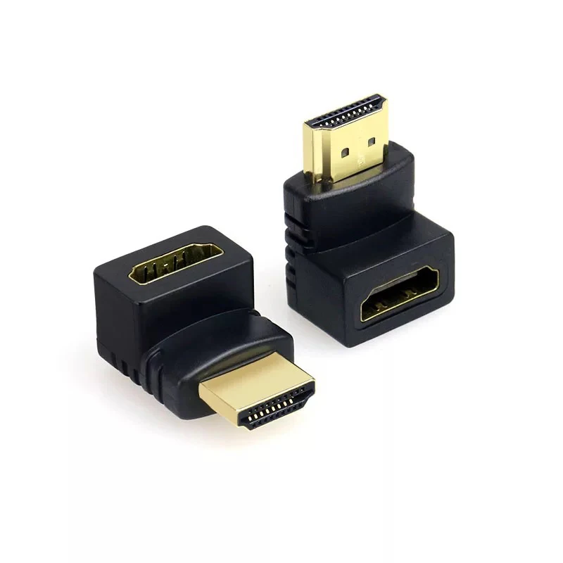 270/90 градусов правый угловой разъем HDMI A папа мама кабель адаптер преобразователь