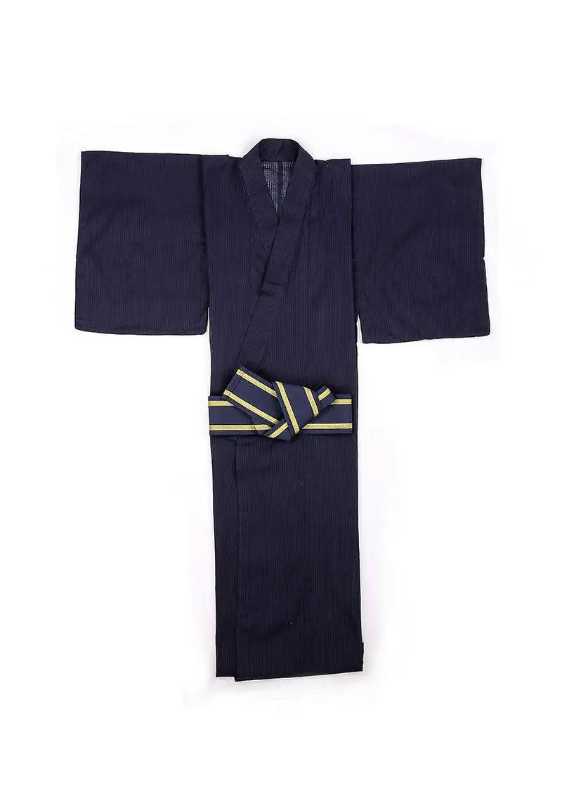 

2019 Men Spring Japan Traditional Kimono Male Night Dressing Gown Classic Lounge Sleepwear robe Male cosplay Bathrobes Yukata 01
