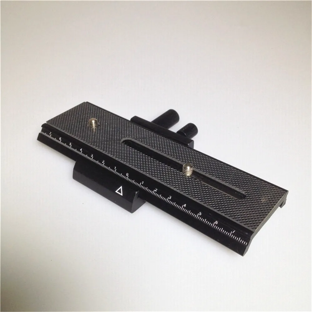 

Tripod Monopods Macro Trimming Long Head Plate Rack Quick Release Plate for Canon Nikon Camera DSLR 1/4" Screw Focusing Movable