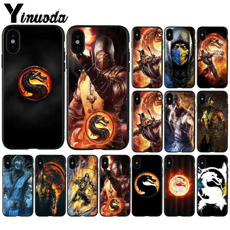 

Yinuoda Mortal Kombat Pattern TPU Soft Phone Accessories Phone Case for Apple iPhone 8 7 6 6S Plus X XS MAX 5 5S SE XR Cover
