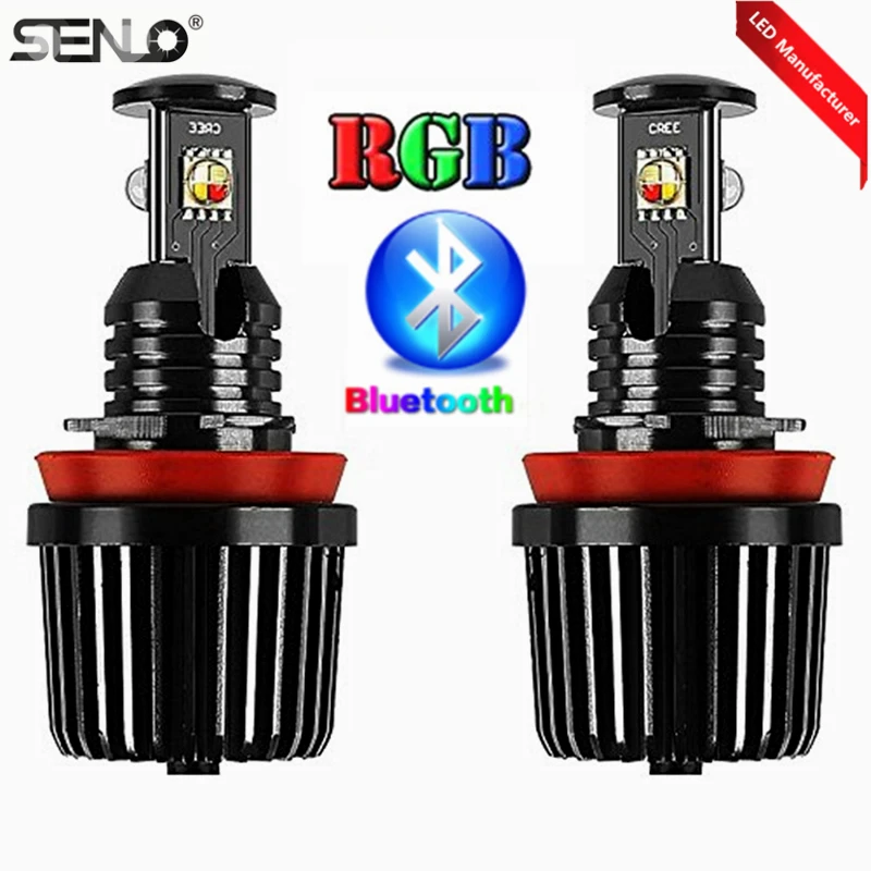 

High Brightness Auto LED Halo Ring Angel Eyes With Bluetooth RGB LED Lighting System For BM W E92 With Color Changing Angel Eyes