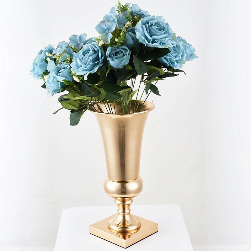 

Flowers Vase Iron Silver/Gold Plant Holder Stand Organizer Home Living room Decor Romantic Party Container Elegant
