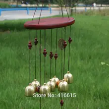 Удивительные деревянные и металлические садовые орнаменты, жидкий звонок, 7 колокольчиков, сплав, для двора, сада, для улицы, жизни, фуурин, колокольчики, 65 см, подарок MT560