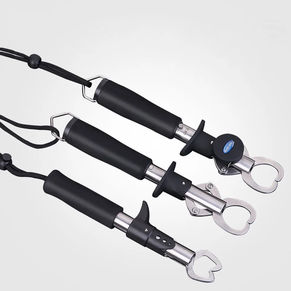 

Control Fish Clamp Device Stainless Steel Fishing Grip Holder Grabber Pliers with Weight Scale Ruler Tool Fishing Clip Tackle