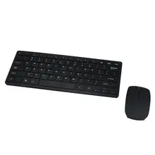 Reliable Slim Black 2.4GHz Cordless Wireless Keyboard and Mouse Set For PC Desktop Laptop