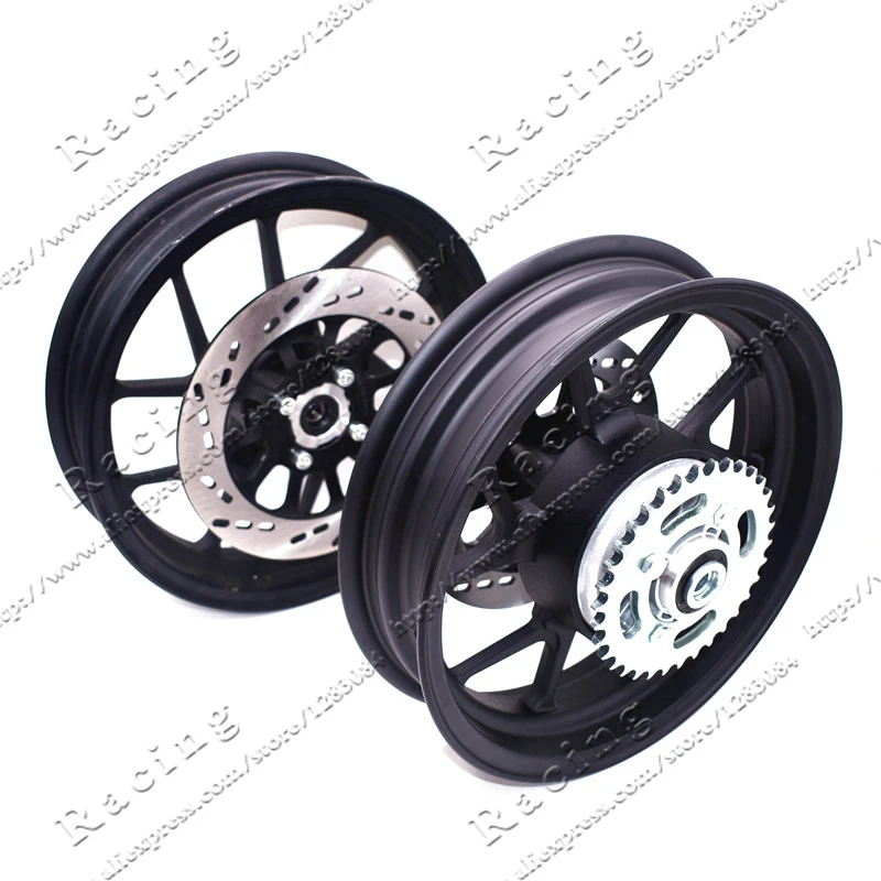 2 50 12inch Front Rims 2 75 12 Inch Rear Rim With Sprocket 428 34 Tooth And 200 220mm Brake Disc Plate For Motorcycle Wheels Rims Aliexpress