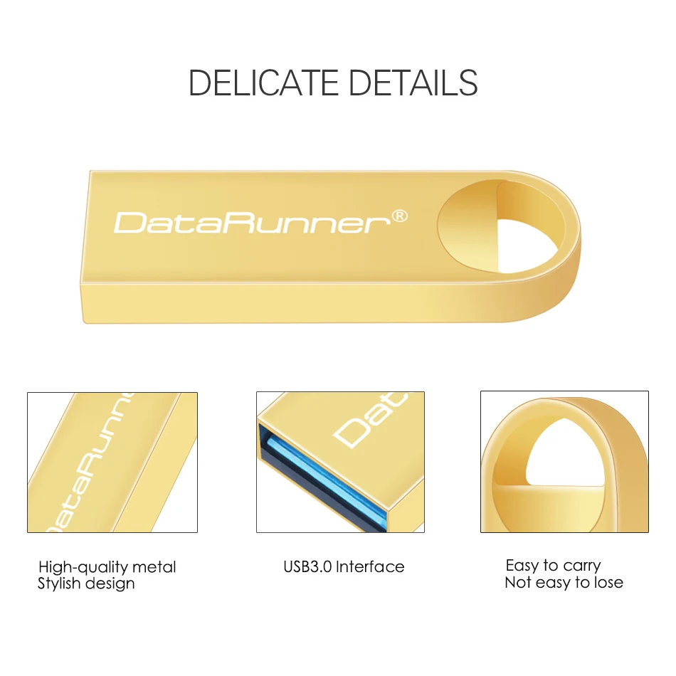 DataRunner USB флэш-накопитель Водонепроницаемая Флэшка 128 Гб 64 ГБ 32 ГБ 16 ГБ 8 ГБ флеш-накопитель USB флешка 3,0 флэш-память упаковка