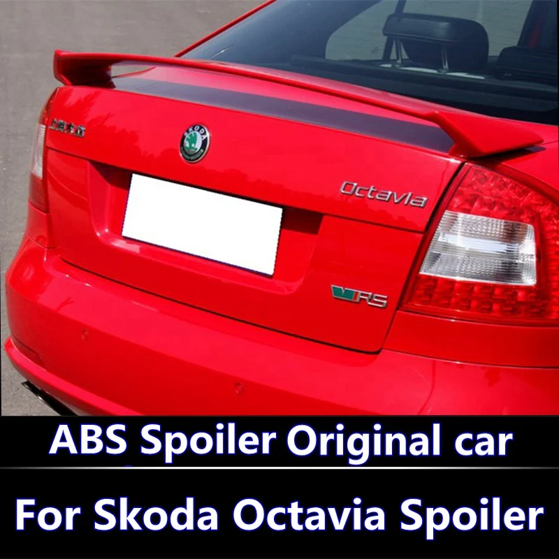 

For 2007-2014 Skoda Octavia Spoiler High Quality ABS Material Car Rear Wing Primer Color Rear Spoiler For Skoda Modified spoil