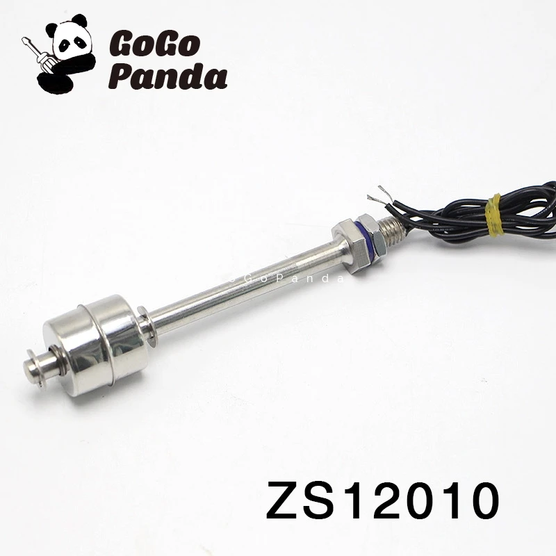 

Free Shipping ZS12010 M10*120mm Tank Liquid Water Level Sensor Stainless Steel Float Switch Normal Close Type Wire Line:30cm NC