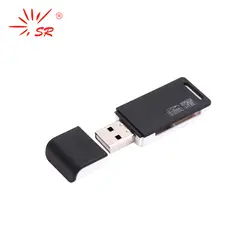 SR простой 2 в 1 Micro SD Card Reader USB 2,0 флэш Lector памяти OTG адаптер накопитель для портативных ПК интимные аксессуары