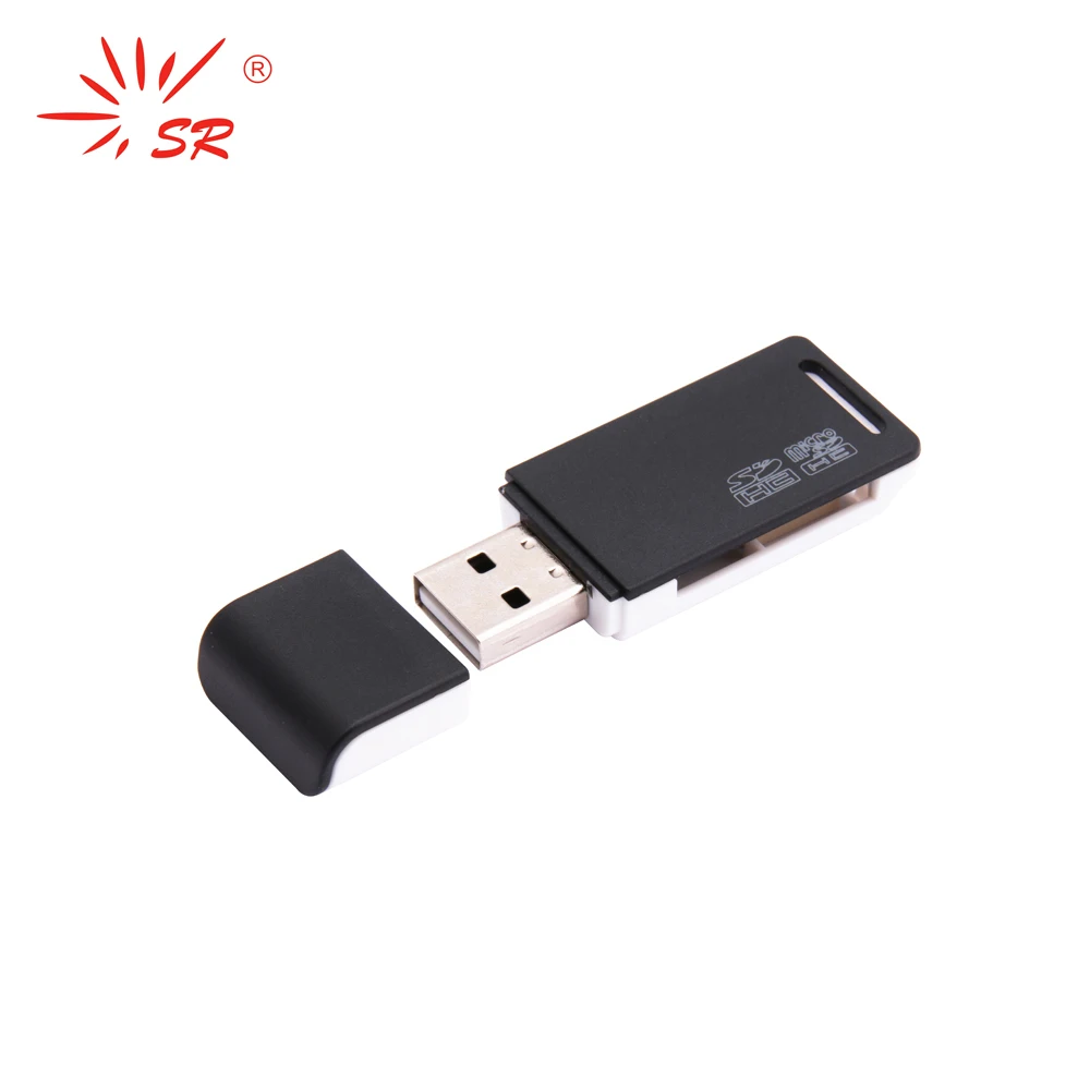 SR Simple 2 in 1 Micro SD Card Reader USB 2.0 Flash Lector Memory OTG Adapter Drive for PC Laptop Accessories