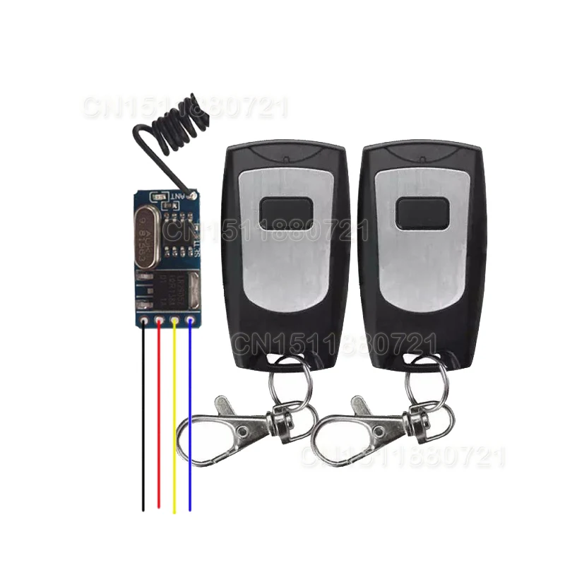 

3V-12V Mini Remote Switch Micro Wireless Control Switch No Sound For Lighting Door Access Electric Load 1A MAX