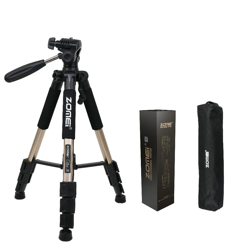 

New Zomei Tripod Professional Portable Travel Aluminium Camera Tripod Accessories Stand with Pan Head for Canon Dslr Camera