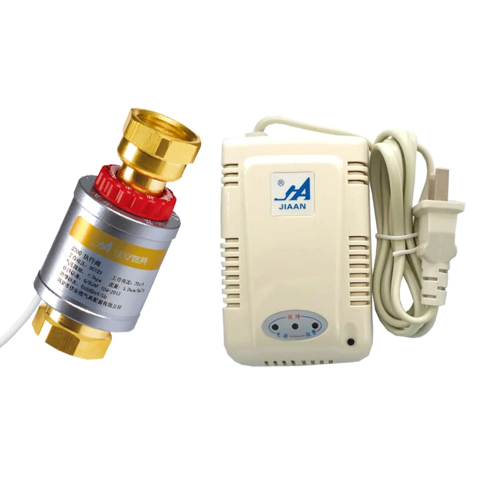 

JA8300-B Gas Leak Valve Automatic Battery Cut Off Detector Thermal Cut valve Valvula Descarga Brass Gas Ball Valve