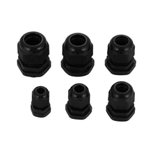 10 шт. PG9 PG11 PG13.5 PG16 PG19 белого и черного цвета IP68 Водонепроницаемый PG7 провод кабельный сальник для герметизации провода соединителя