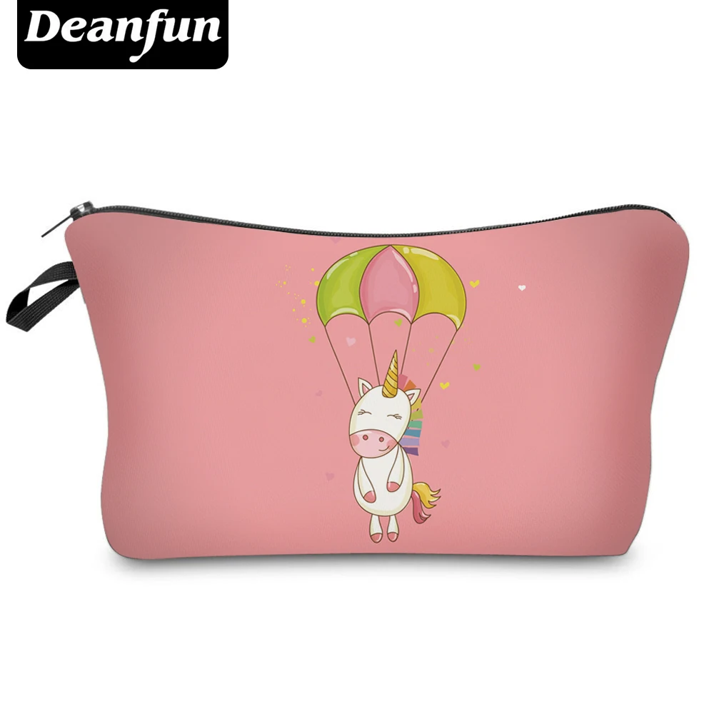 

Deanfun Fashion Brand Unicorn Cosmetic Bags New Fashion 3D Printed Women Travel Makeup Case H86