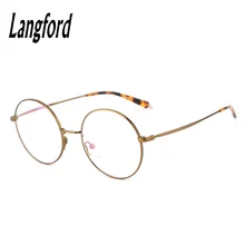 Potter gafas eyeware marcos de monturas de gafas para mujer de los hombres de oro redondo grande de la vendimia marco miopía astigmatismo china eyeglasses027