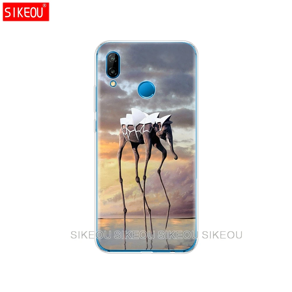 Силиконовый чехол для телефона Huawei P20 P7 P8 P9 P10 Lite Plus Pro 2017 p smart 2018 Salvador Dali|Бамперы| |