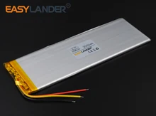 3.7V 3000mAh Rechargeable li Polymer Li-ion Battery For Bluetooth Notebook Tablet PC MID DVD electronics safety lamp 3548155