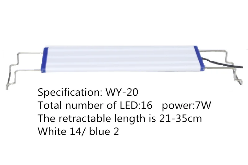 Светодиодный светильник для аквариума, лампа для коралловых рифов, лампа для аквариума с вилкой европейского стандарта, украшение для аквариума, Прямая поставка - Цвет: WY-20