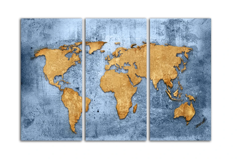 Carte Du Monde Simple Toile Peinture Dessin Module Pour Salon Bureau Meubles Decoration Art Mur Cadeau Achats Gratuits Fa54 Aliexpress