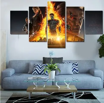 

Canvas Painting New 2017 Hot Framed The Terminator 5 Desolation Of Children's Room Decor Print Picture Free Shipping