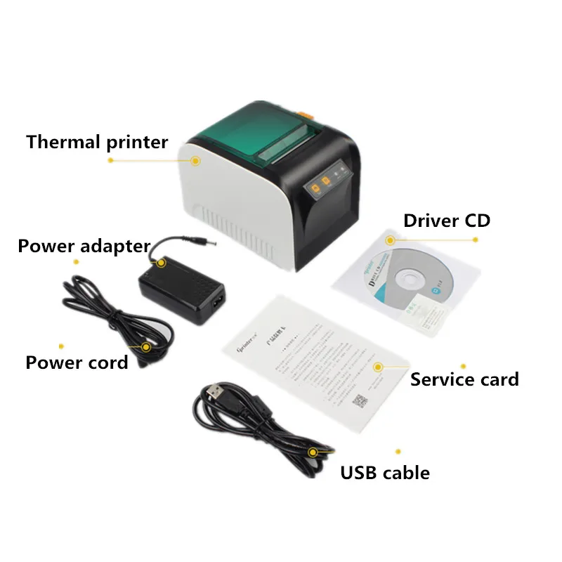 80mm bar code thermal printer sticker label printer Clothing catering supermarket retail receipt printer USB bluetooth printer