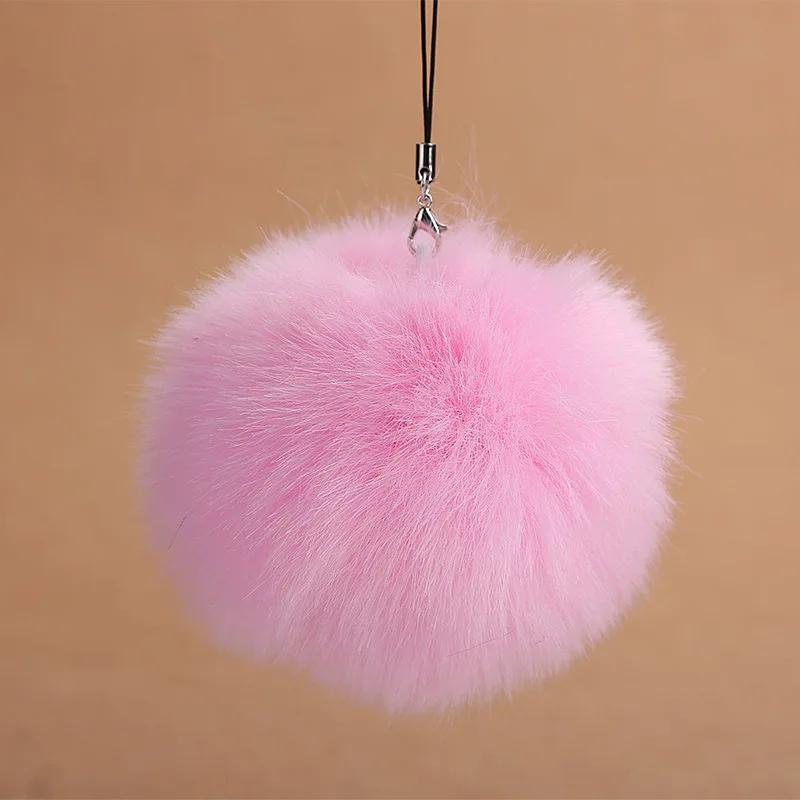 

Fashion Faux Rabbit Fur Ball Pom Pom Keychain For Women Bag Car Charm Key Ring Trinket Female Wedding Jewelry Gift Souvenirs