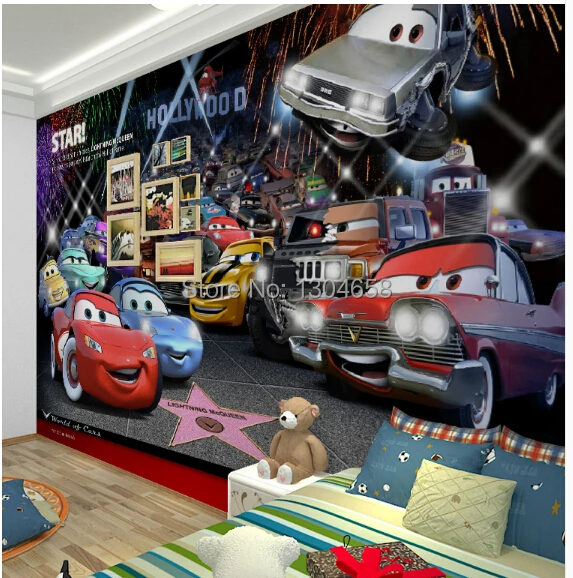 送料無料カスタム子供ルーム壁紙テレビ の設定壁の寝室の不織布壁紙車 Wallpaper 1 Wallpaper Greenwallpaper On The Wall Aliexpress