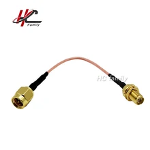 0-6 ГГц SMA штекер SMA женский Джек RF коаксиальный адаптер RG178 10 см 4 дюйма