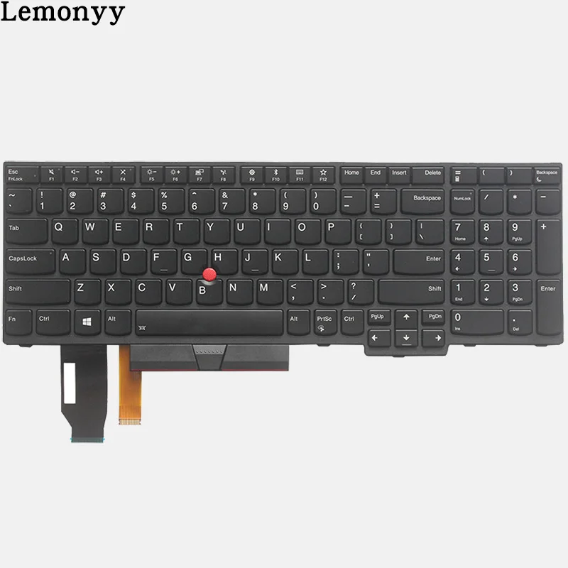 Новая Клавиатура ноутбука США для lenovo ThinkPad E580 E585 L580 P52 P72 Клавиатура США