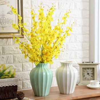 

Nordic style Vintage ceramic vase decoration Creative ceramic vase dried flowers vase ornaments flower vase for home decoration