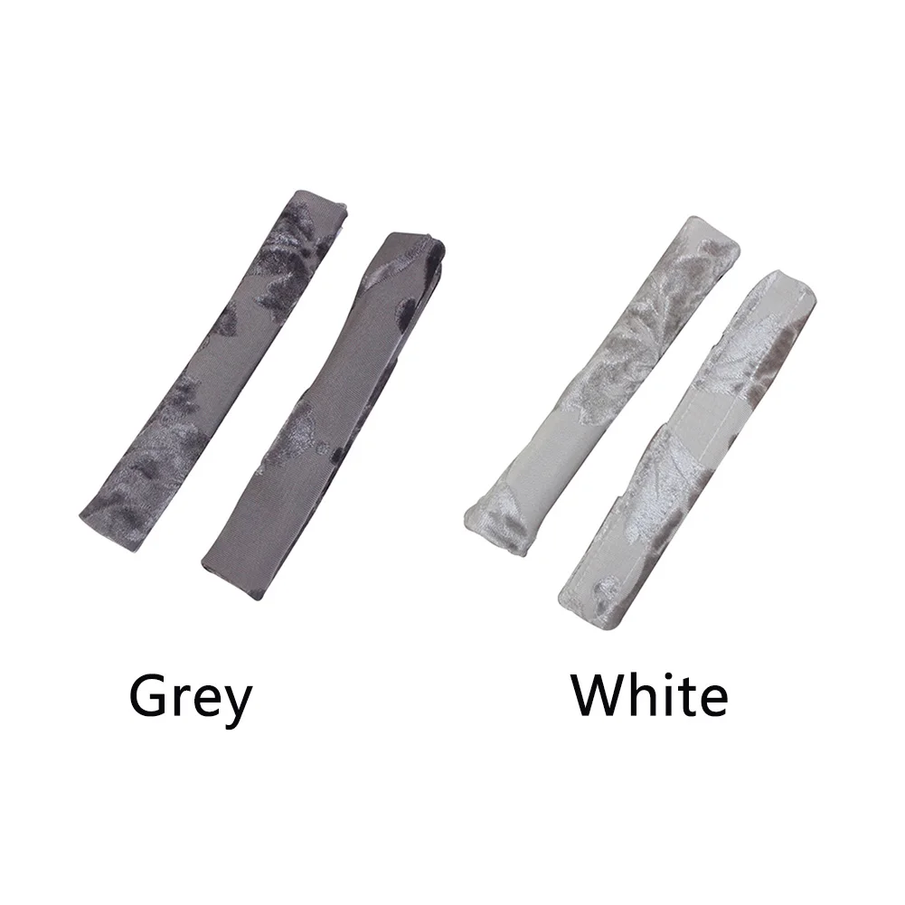 2PCS Protector Adhesive Door Handle Covers Soft Printed Keep Clean Cotton Blend Decoration Washable Refrigerator Home