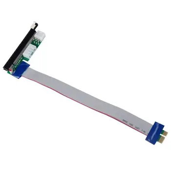 

PCI-E Extention Cable Express Riser Card Adapter Flex Ribbon 1X To 16X Power