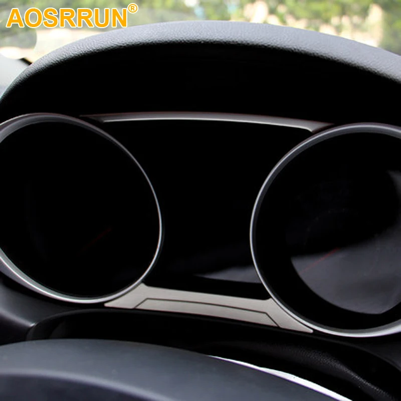 

AOSRRUN Stainless steel Car dashboard Stickers Car Accessories For Mitsubishi ASX 2018 2012