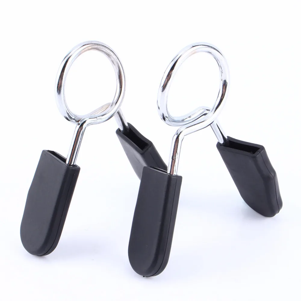 

2pcs/Pair 1" Standard 25mm Spring Clamp Dumbbell Clips for Weight Bar Gym Fitness Bodybuilding Training Weight Lifting Equipment