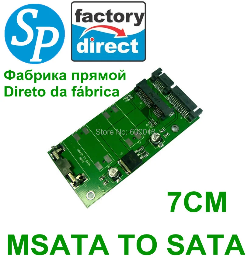 

7cm SSD PCIE MSATA to SATA Converter , PCI-E To 2.5" SATA II HDD adapter SSD Adapter Free Shipping SPPCIE21