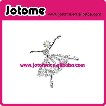 

Ballet Dancer Ballerinas Brooches pearl women jewelry broach pin