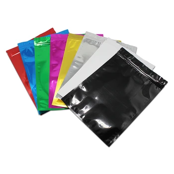 

DHL 18*26cm Colorful Zip Lock Aluminum Foil Food Packaging Bag Self Sealing For Coffee Snacks Powder Packaging Storage Pouch