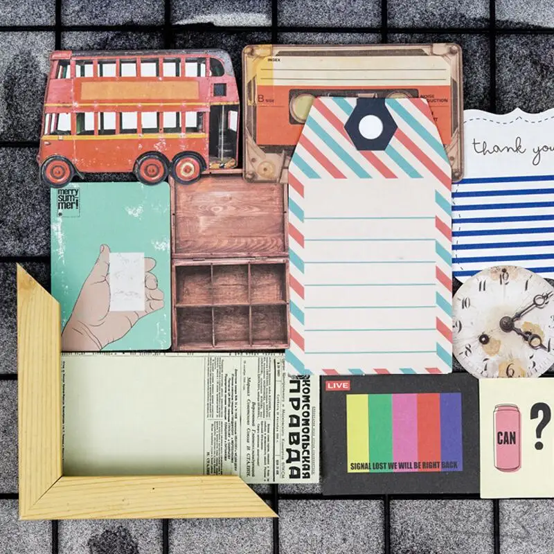 

Creative Envelope ,Newspaper,Label,Poster Retro Paper Sticky Notes Scrapbooking Notepad Memo Pad School Office Supplies