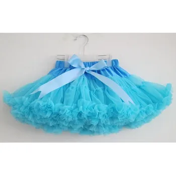 

2-18 Years Fluffy Chiffon Skirt Tutu Skirts Baby Pettiskirts Girls Princess Dance Party Kids Petticoat Skirts
